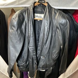 Vintage Black Leather Jacket